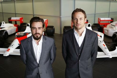 Alonso y Button firmaron para el equipo McLaren-Honda
