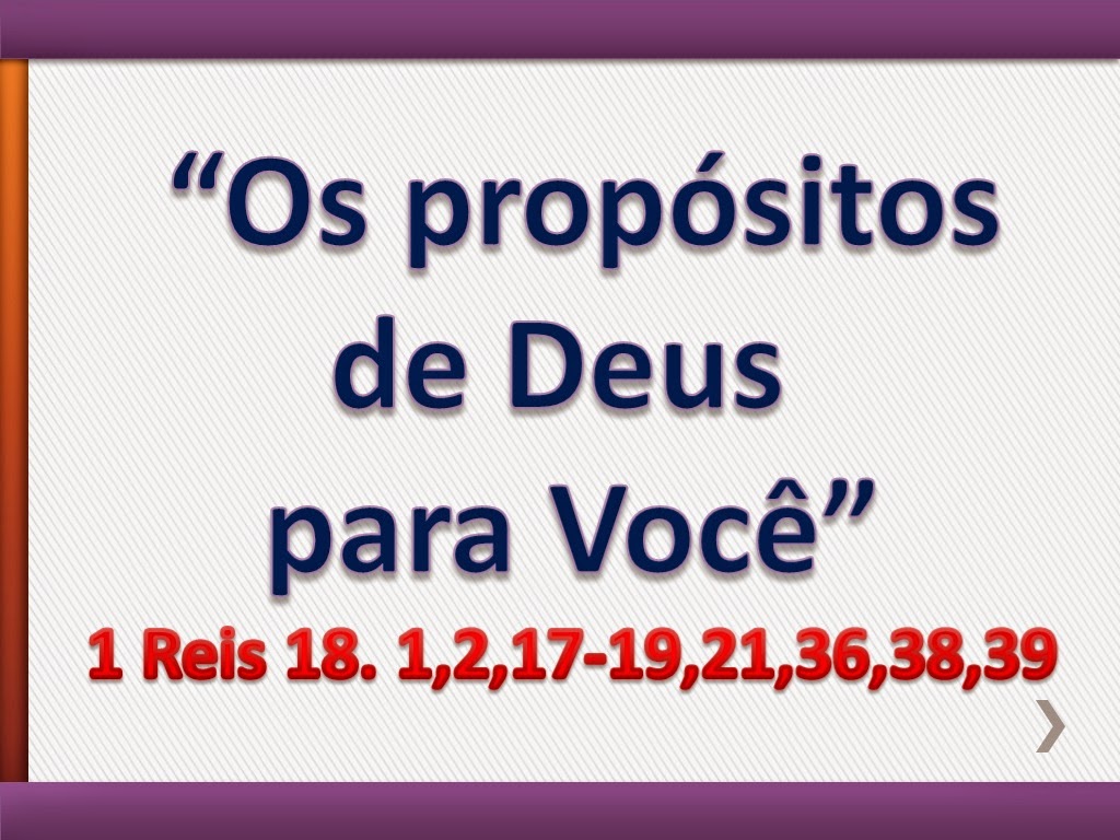 Jessé Lopes “Os propósitos de Deus