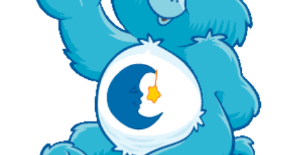 care bear with kite on tummy