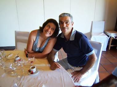 António Santos e a esposa