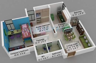 Mahindra Palghar floor plan