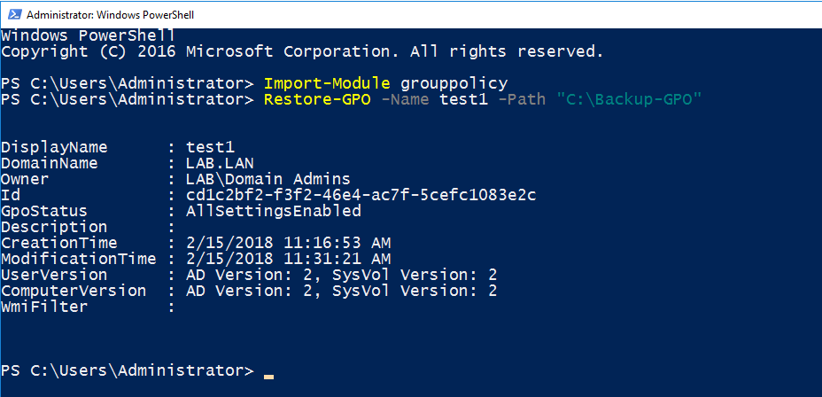 MVP Blog: How to backup and restore GPO settings