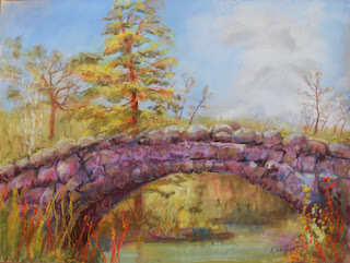 Kath Schifano, Kathy THeiss, Bridge picture, fall painting