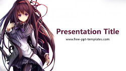 anime ppt powerpoint template unduh terbaru