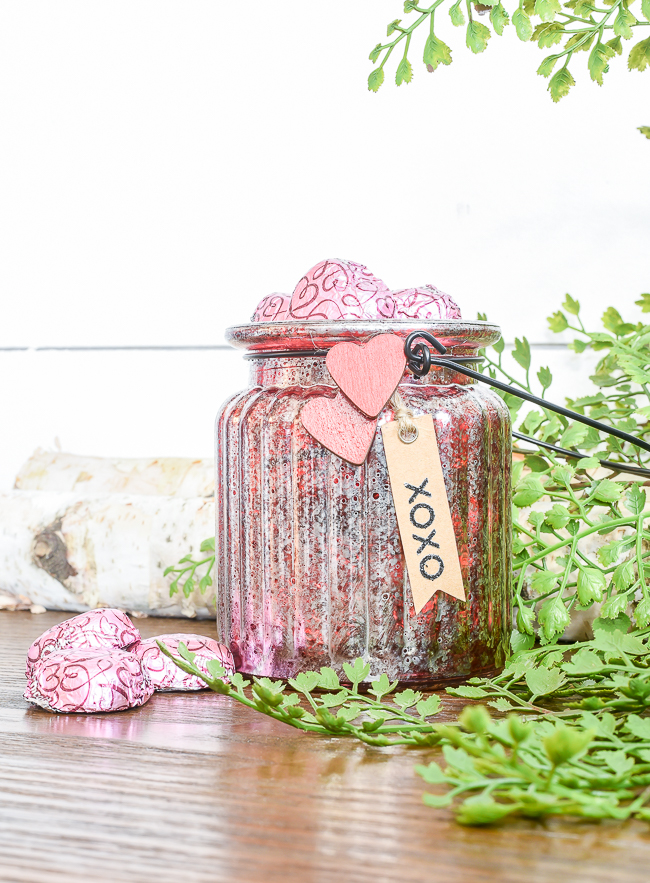 Quick and Easy Dollar Tree Valentine Jars Little House of Four