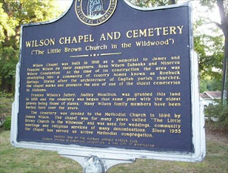 Wilson Chapel and Cemetry Information Board