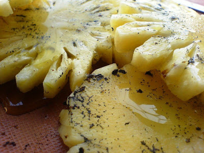 Carpaccio of Pineapple, Vanilla, Olive Oil