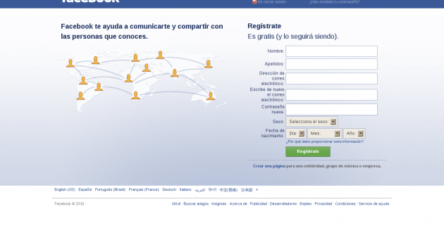 Facebook Iniciar Sesion Registrarse En Facebook En Espanol