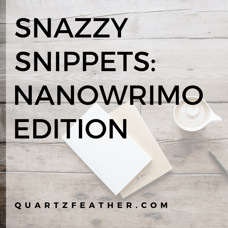 NaNoWriMo Edition Snazzy Snippets