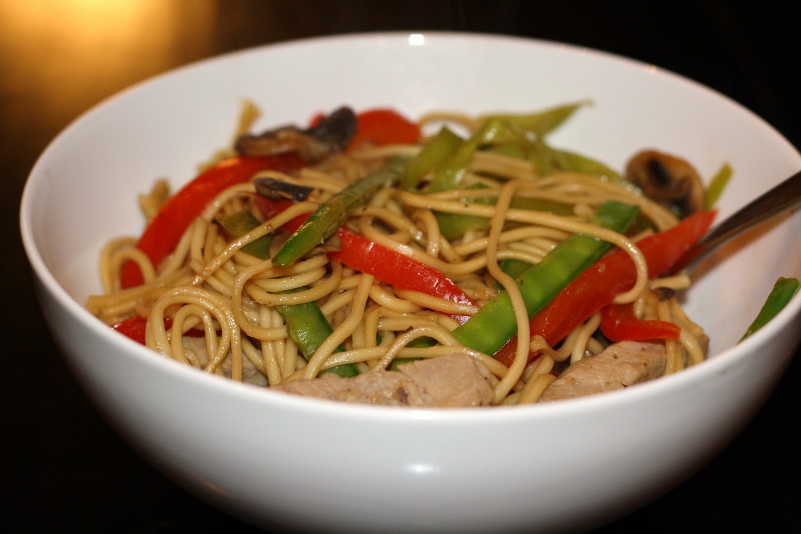 what's for dinner? pork lo mein... 35 minutes