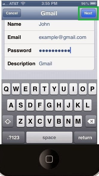 5(F)- Setup Gmail on iPhone