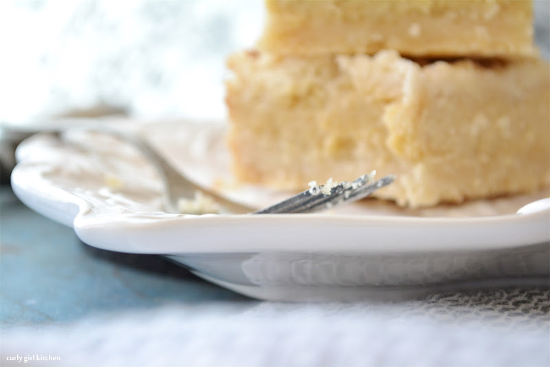 Curly Girl Kitchen Almond Cream Cheese Shortbread Bars