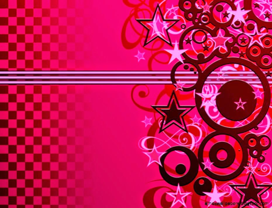 Flora Pink Abstract Desktop