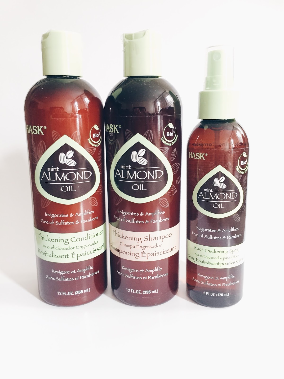 HASK Mint Almond Oil Thickening Hair Care Collection Peony in Love