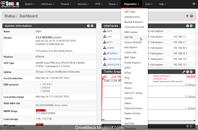 DriveMeca personalizando la pagina de error de SquidGuard en pfSense