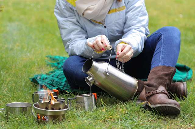 outdoor kocher  - geschirr - kanne - sturmkanne - equipment