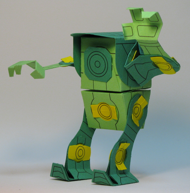 Paper Poseables: Gupp-E - Made with Poplocks!