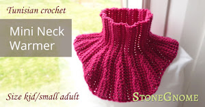 Tunisian Crochet - Mini Neck Warmer