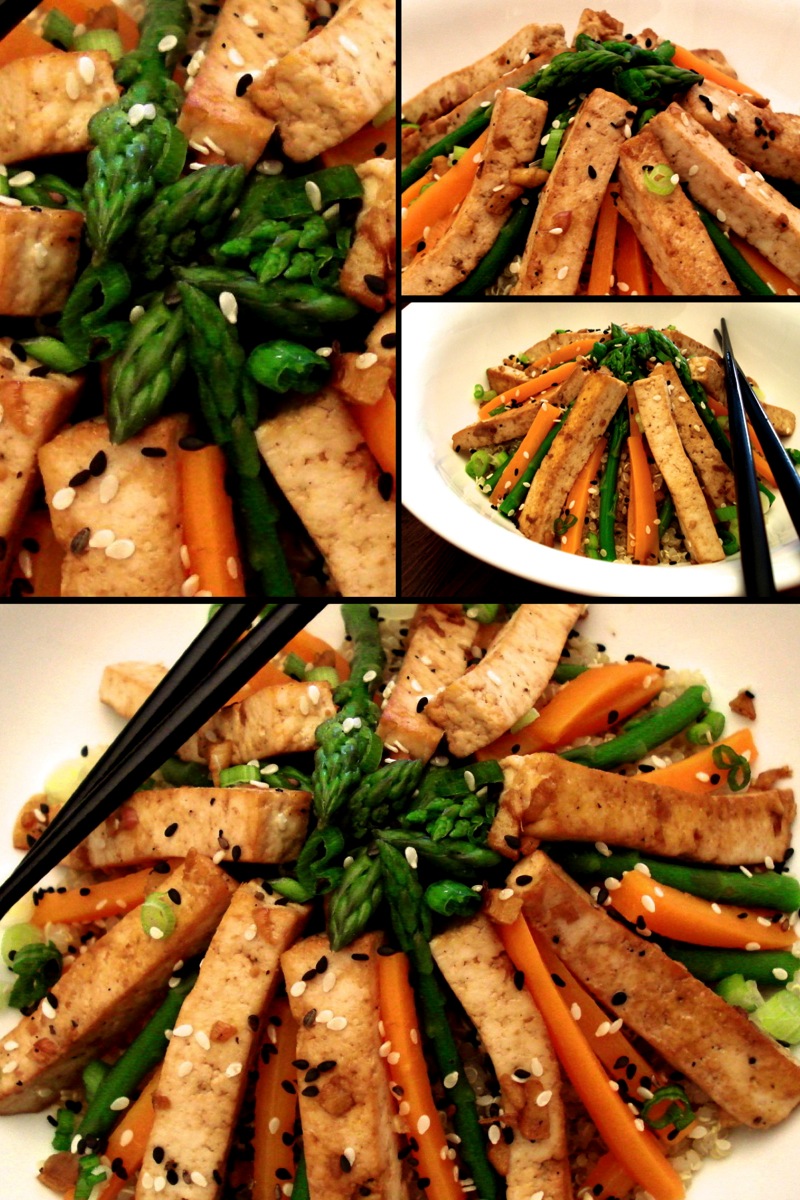 1 recette 1 minute Sauté de tofu à l’asiatique