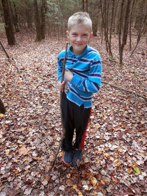 Hiking and Leaf Crafts