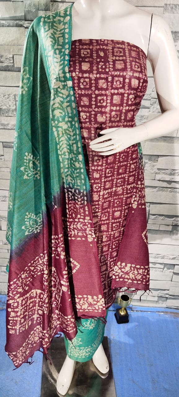 Batik print dress materials