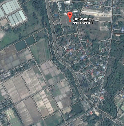 Google Map to Exact Location of Yi Peng in Chiang Mai