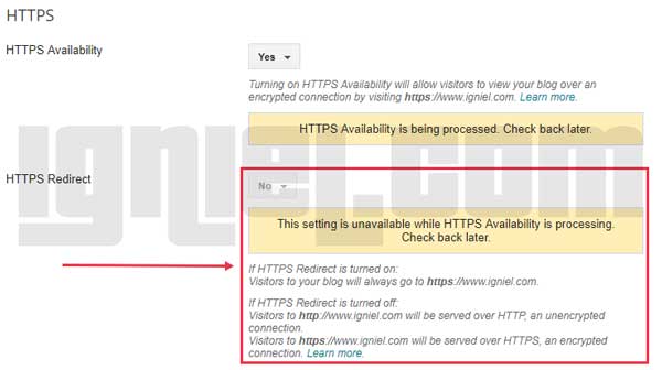 Cara Memasang HTTPS SSL Blogspot Domain com net