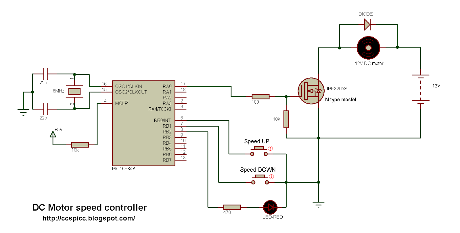 Bldc Motor Control Using Pic16f877a And L293d Ccs C Simple Circuit Vrogue