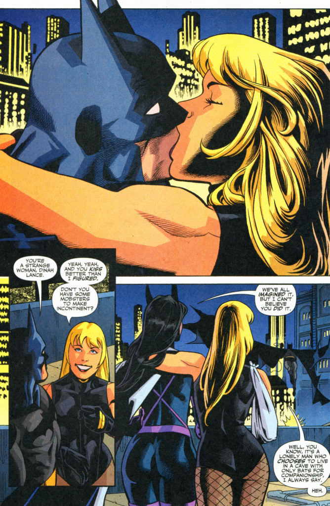 Black Canary Dc Comics Porn - The Dork Review: Batman + Black Canary = Ooh la la