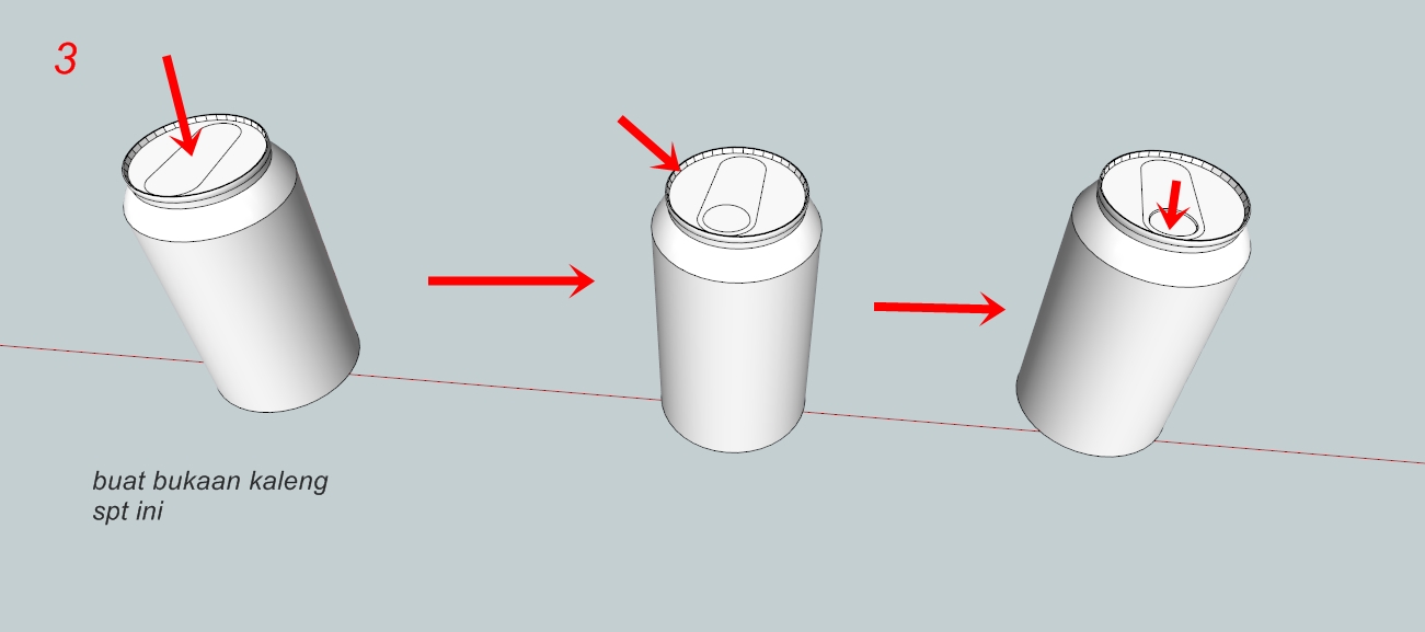 [bin3dstudio]: trik sederhana: membuat kaleng coca-cola dan texture