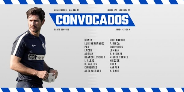 Málaga, convocatoria ante el Alcorcón