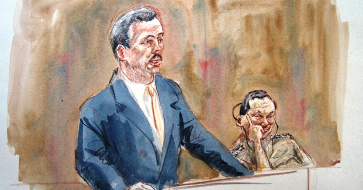 ILLUSTRATED COURTROOM: MANUEL NORIEGA TRIAL 22 YEARS AGO Sept 6th 1991