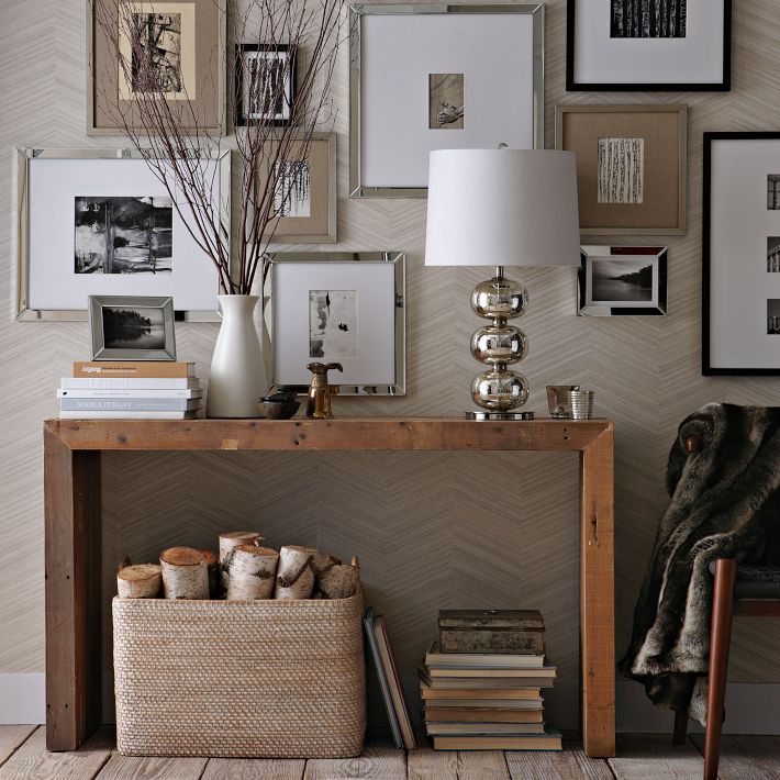Console Table with Wall Decor