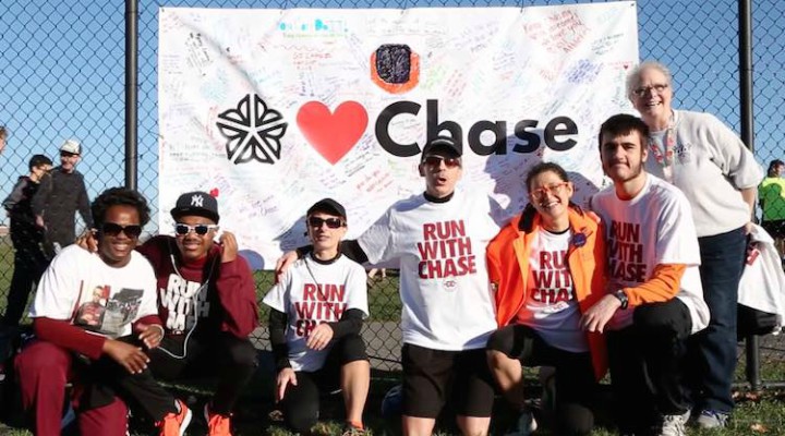 When autistic child Chase Coleman - a regular at the cross-country team for years - was pushed to the ground during a marathon race by a stranger, the young child was so distraught he decided to give up running. Chase's mother's social media post of the incident received over a thousand encouraging messages from across the world asking Chase to reconsider. To show the boy they really cared for him, over 600 people took part in a fun run organized exclusively for Chase while thousands of others showed up, just to support him, all wearing 'Run with Chase' t-shirts.