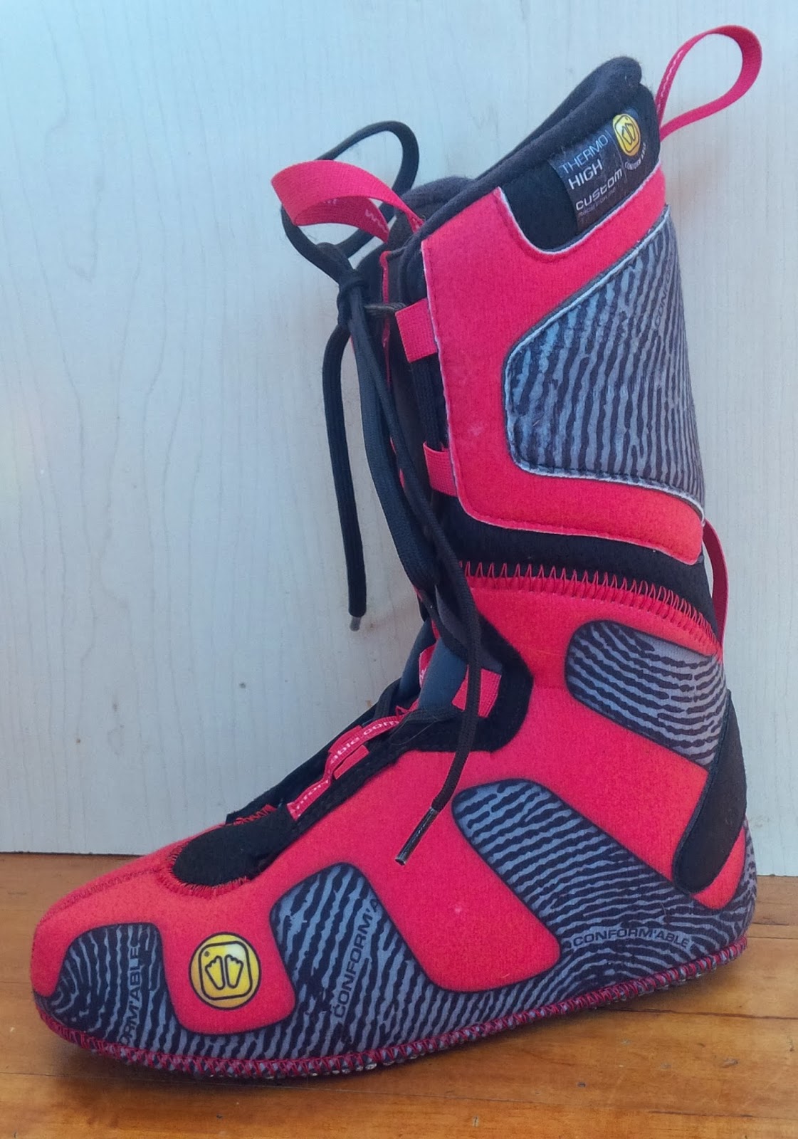 Skiing Mum Conformable boot liners make for comfortable feet