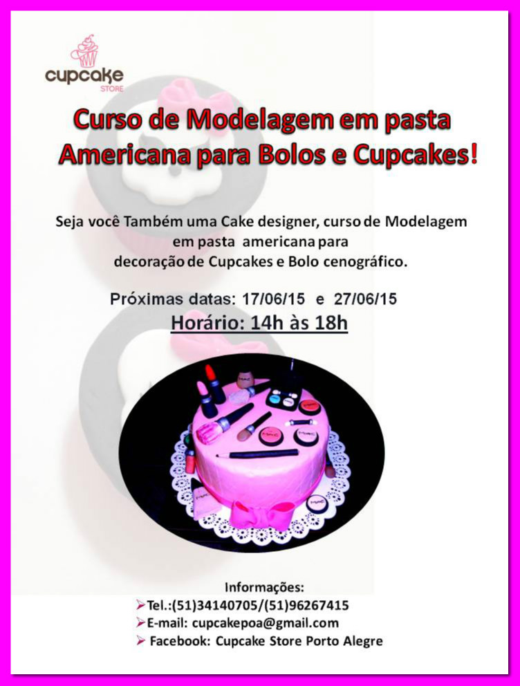 Cupcake Store CURSO DE PASTA AMERICANA!