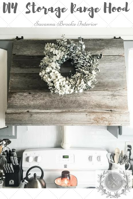 Range hood cover with cabinet storage 