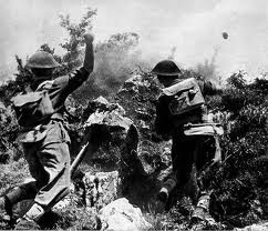Soldiers of 2nd Polish Corps charging up Phantom Hill - Monte Cassino 1944