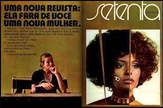 propaganda revista  Setenta - 1970; os anos 70; brazil in the 70s; reclame anos 70; Oswaldo Hernandez;