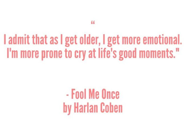 Crying at life's good moments, too