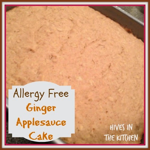Hives in the Kitchen Allergy Free Ginger Applesauce Cake