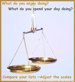 Adjust the scales, a thoughtful meme about life and balance | Made by www.BakingInATornado for Confessions of a part time working mom | #MyGraphics