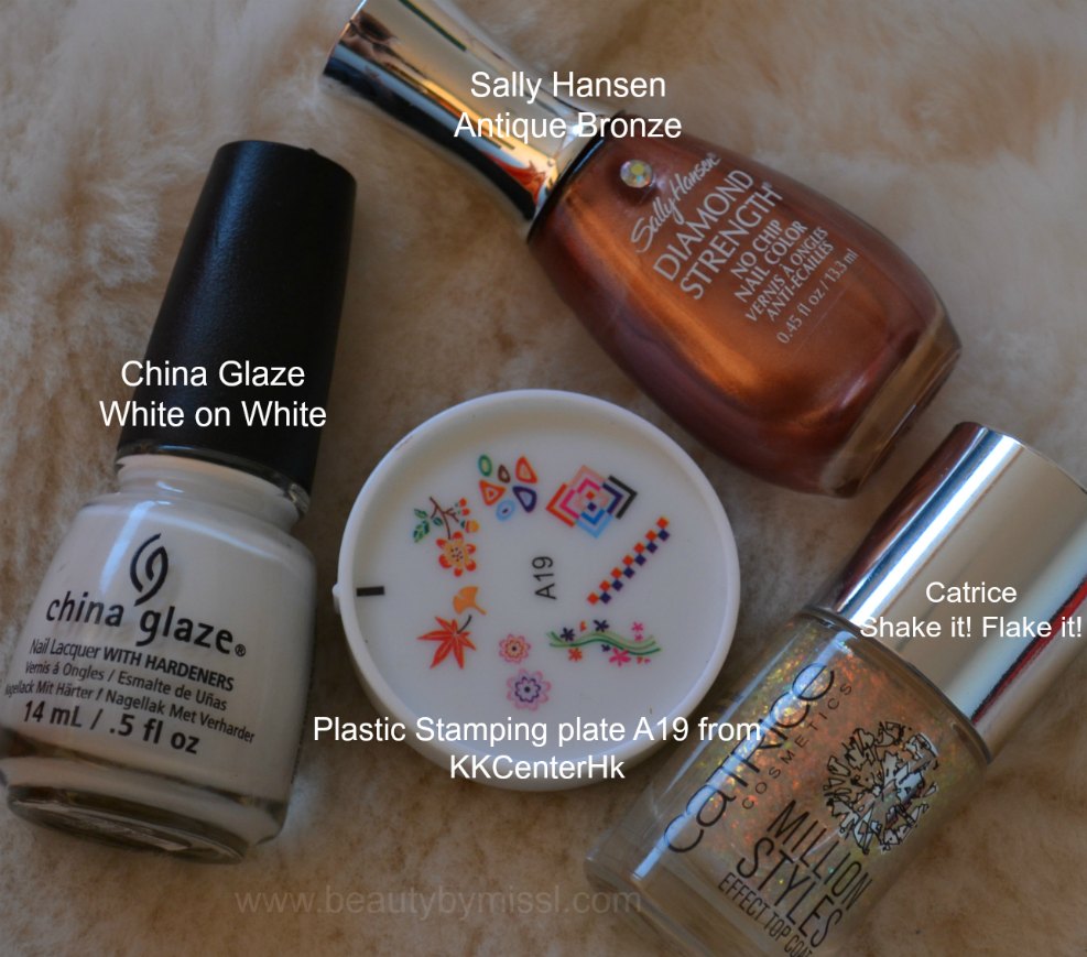 NOTD: N.Nail plastic stamping plate A19 from KKCenterHk.