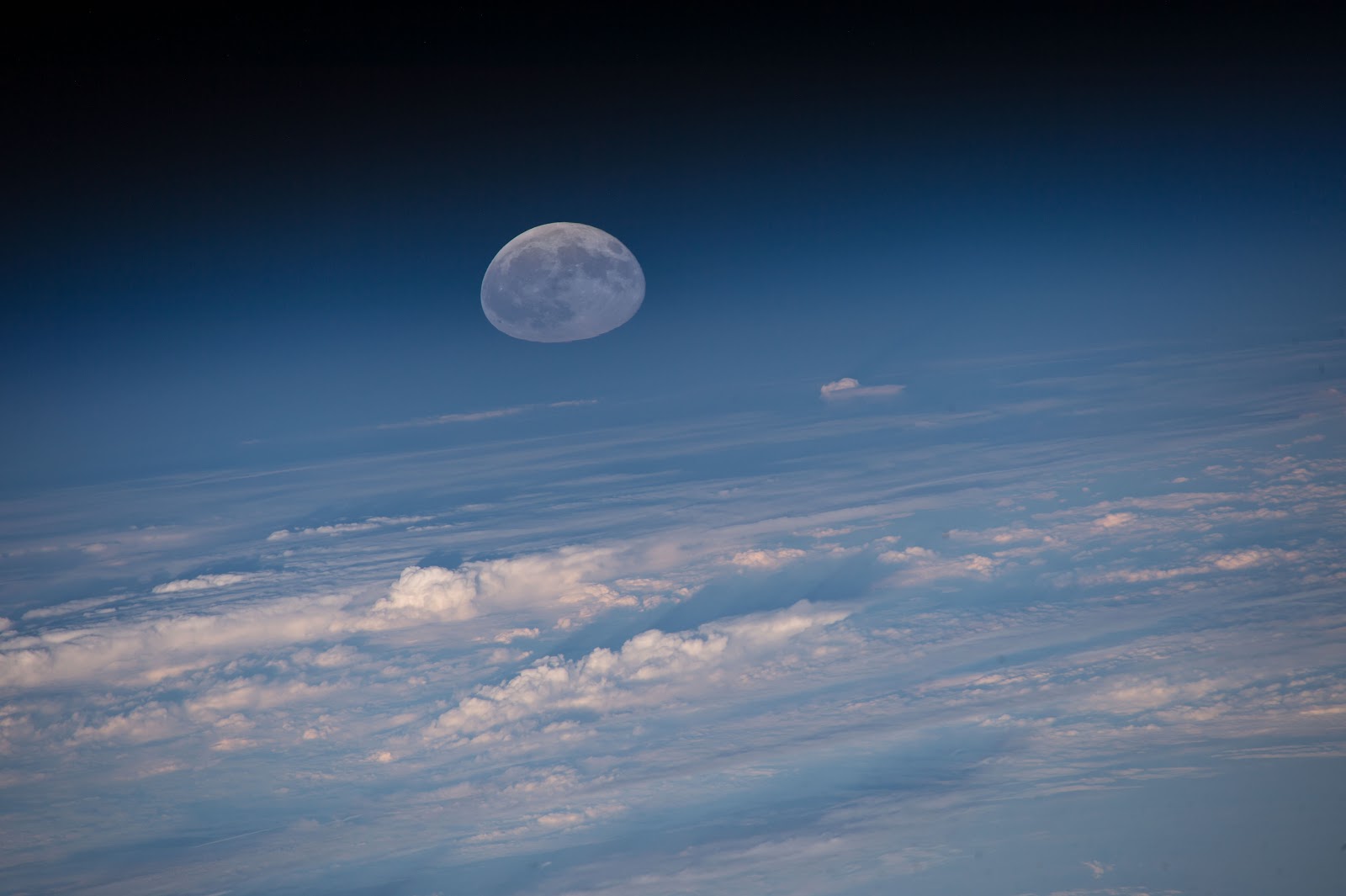 Moonrise seen from the International Space Station Earth Blog