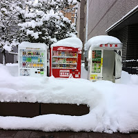 大雪の自販機の写真