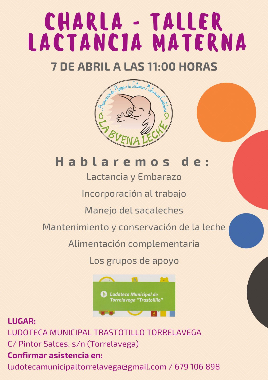 Motivar artículo Post impresionismo La Buena Leche - Asociacion: Charla-taller de lactancia materna en  Torrelavega