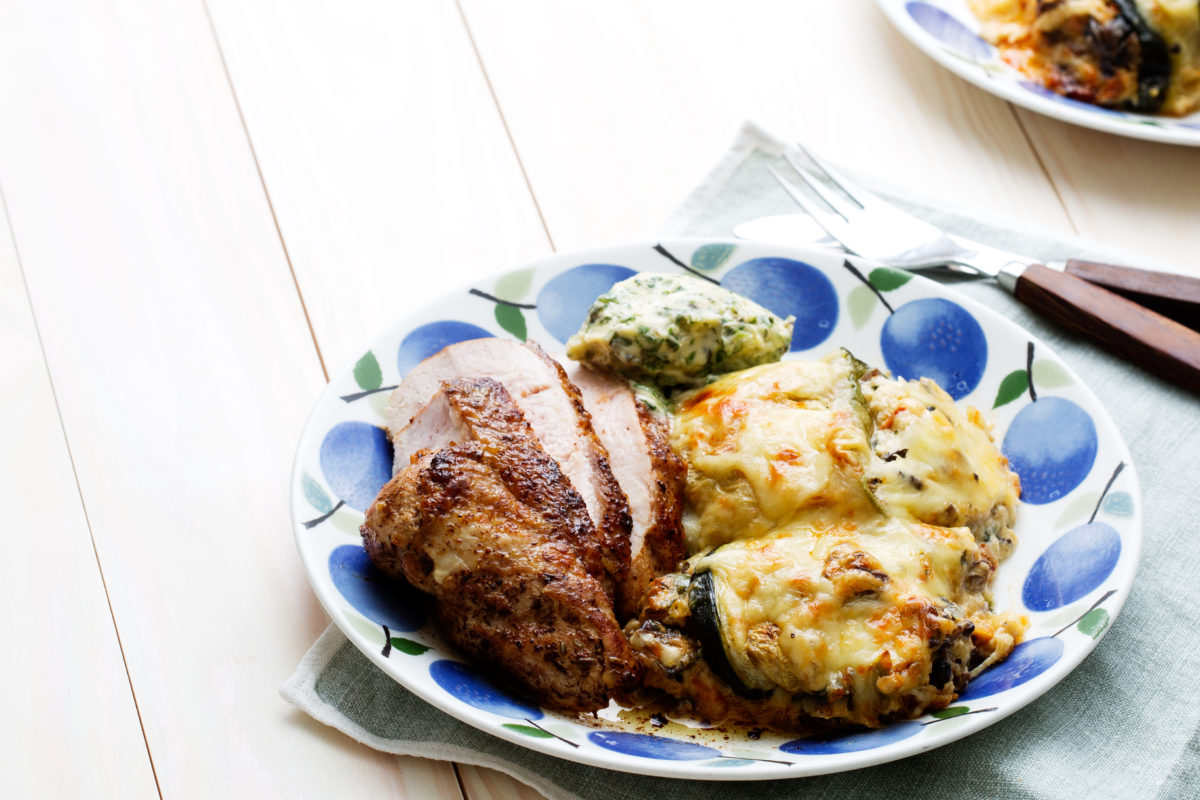 The Low Carb Diabetic Courgette / Zucchini RollUps with Chicken and