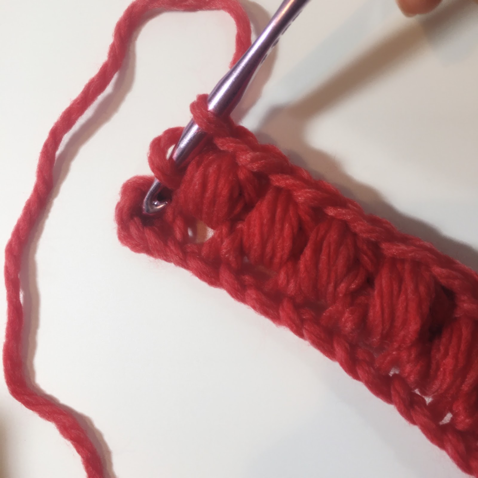 無料編み図 5時間で編めるポコポコ模様のスヌード マフラー 毛糸ズキ