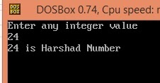 Harshad Number or Niven Number ~ CSPrograms4u